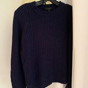 J.Crew Navy Crewneck Sweater, Size S